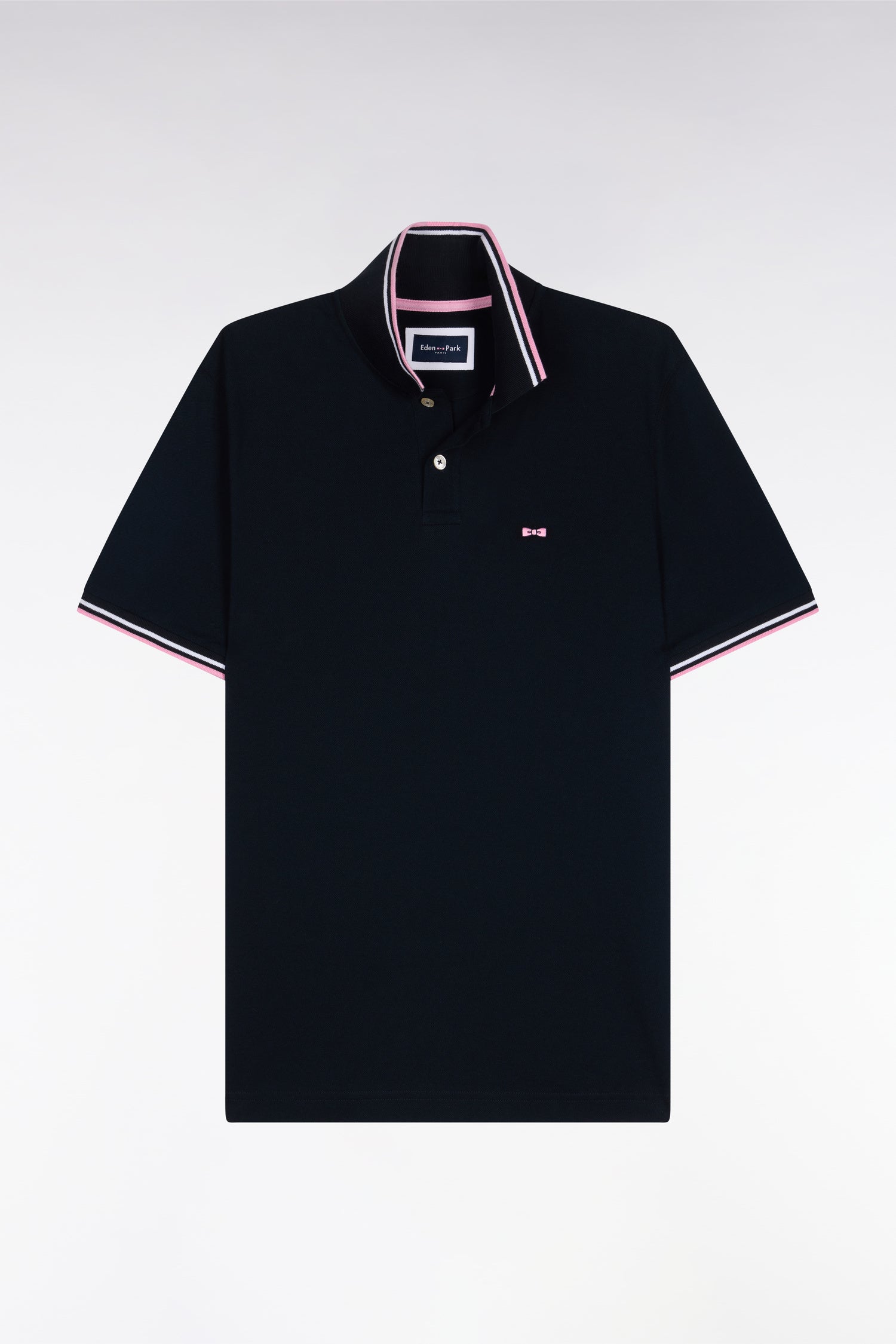 Polo manches courtes en coton marine EDEN PARK