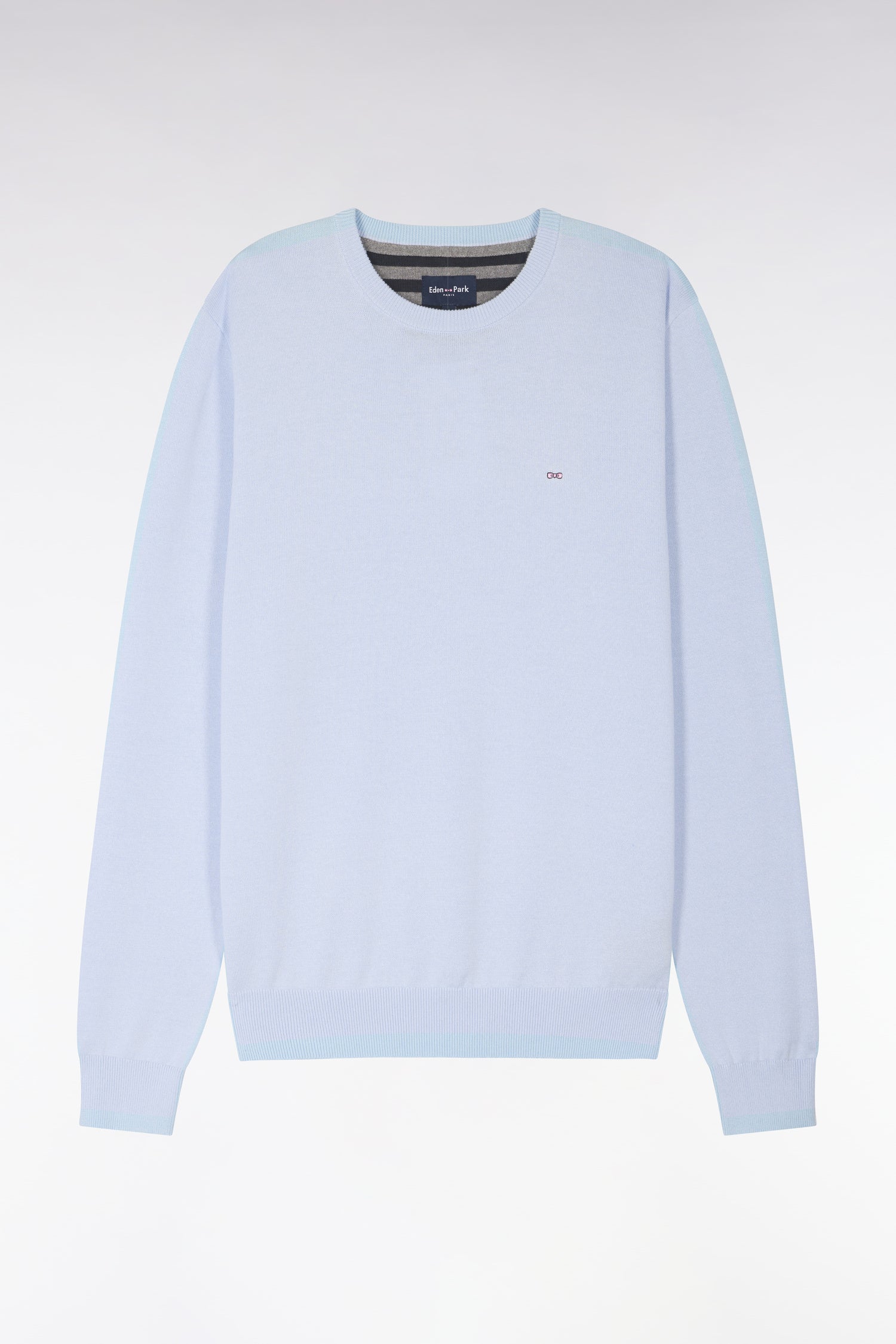 Pull col rond en coton ciel EDEN PARK