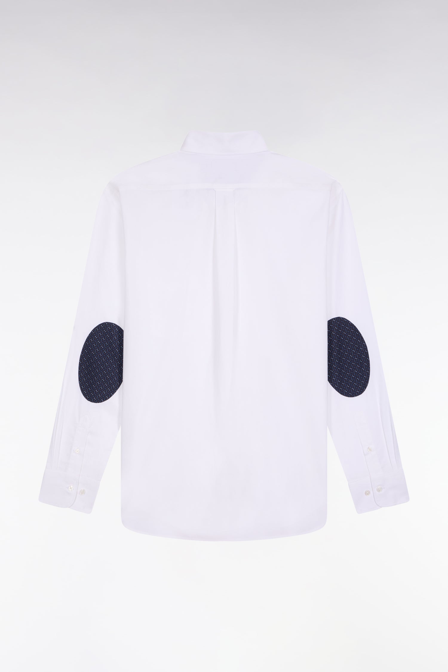 Chemise en coton blanc à coudière imprimées coupe regular EDEN PARK