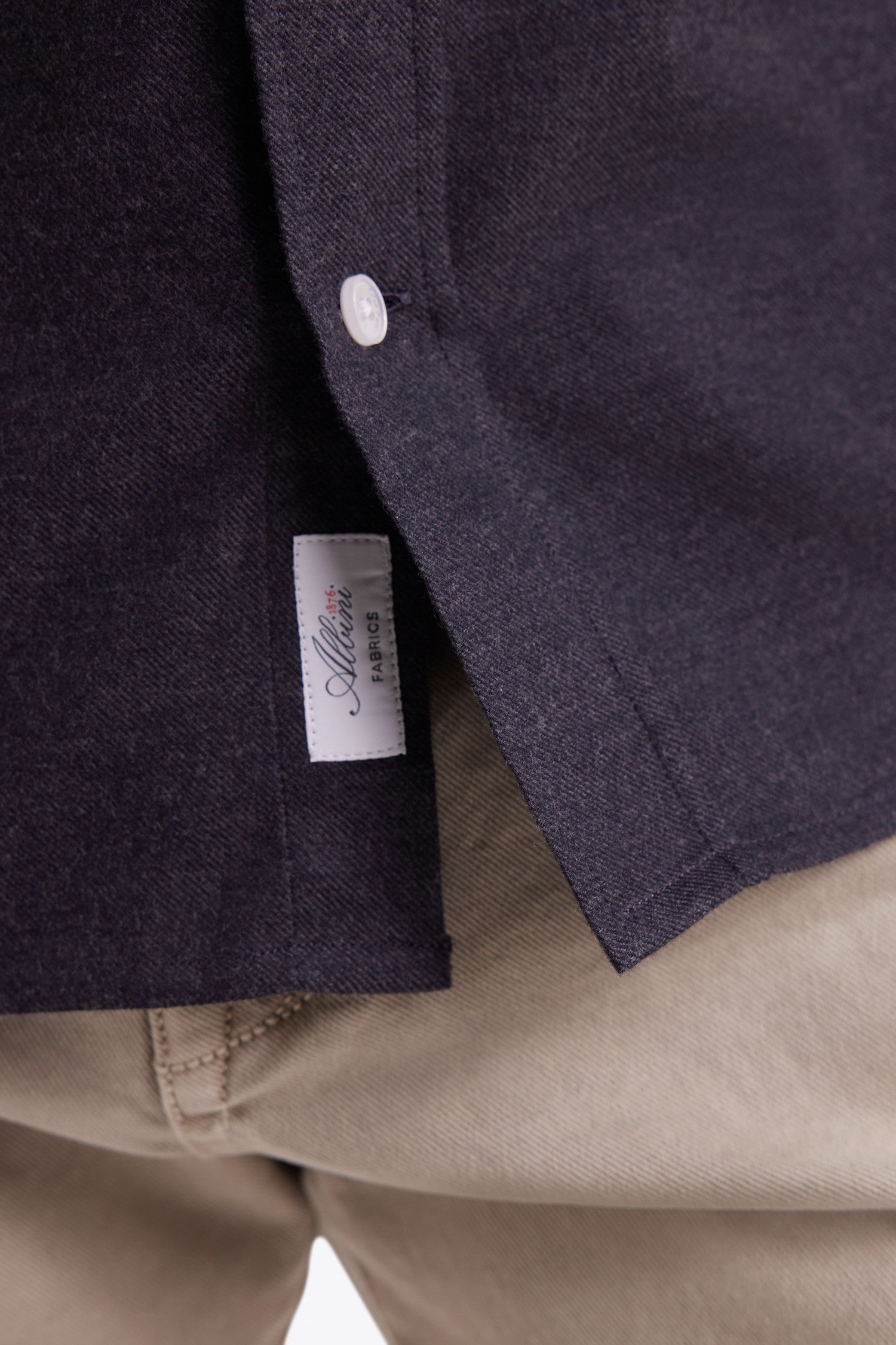 Chemise en flanelle gris foncé EDEN PARK