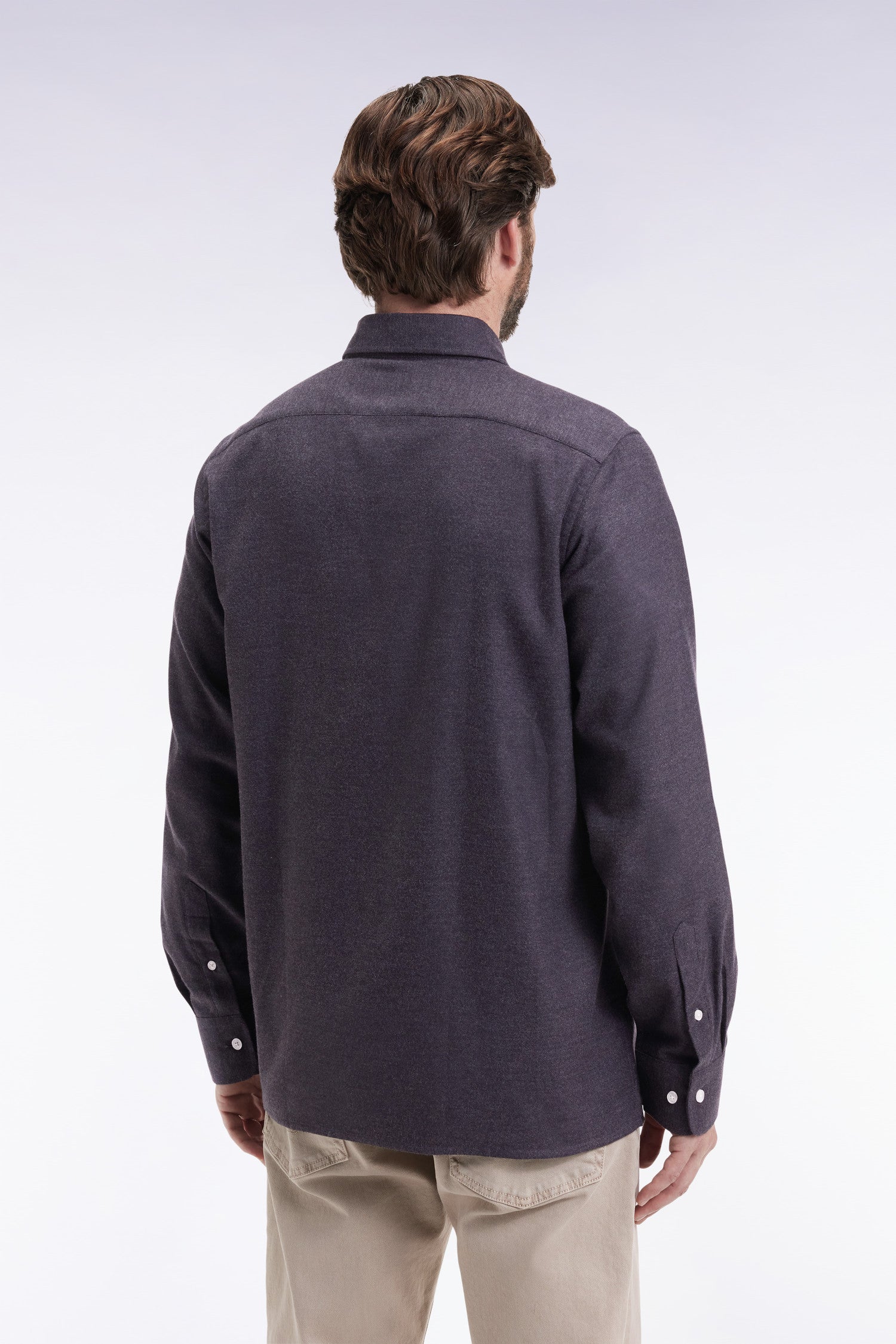 Chemise en flanelle gris foncé EDEN PARK