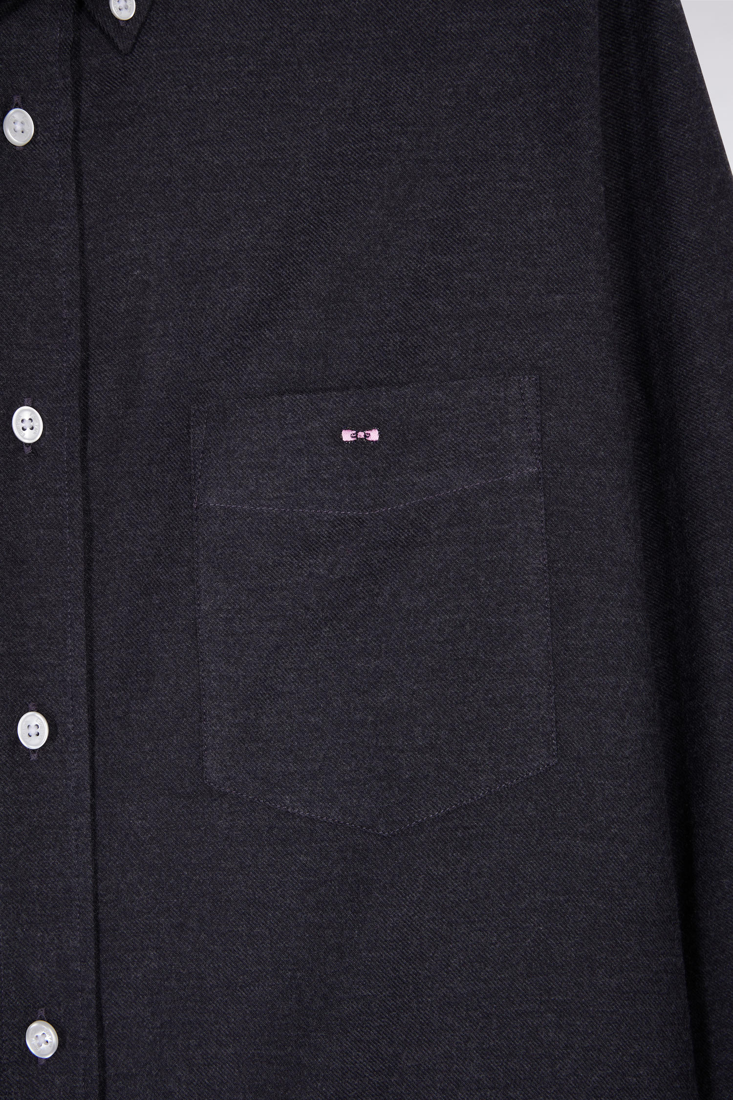 Chemise en flanelle gris foncé EDEN PARK