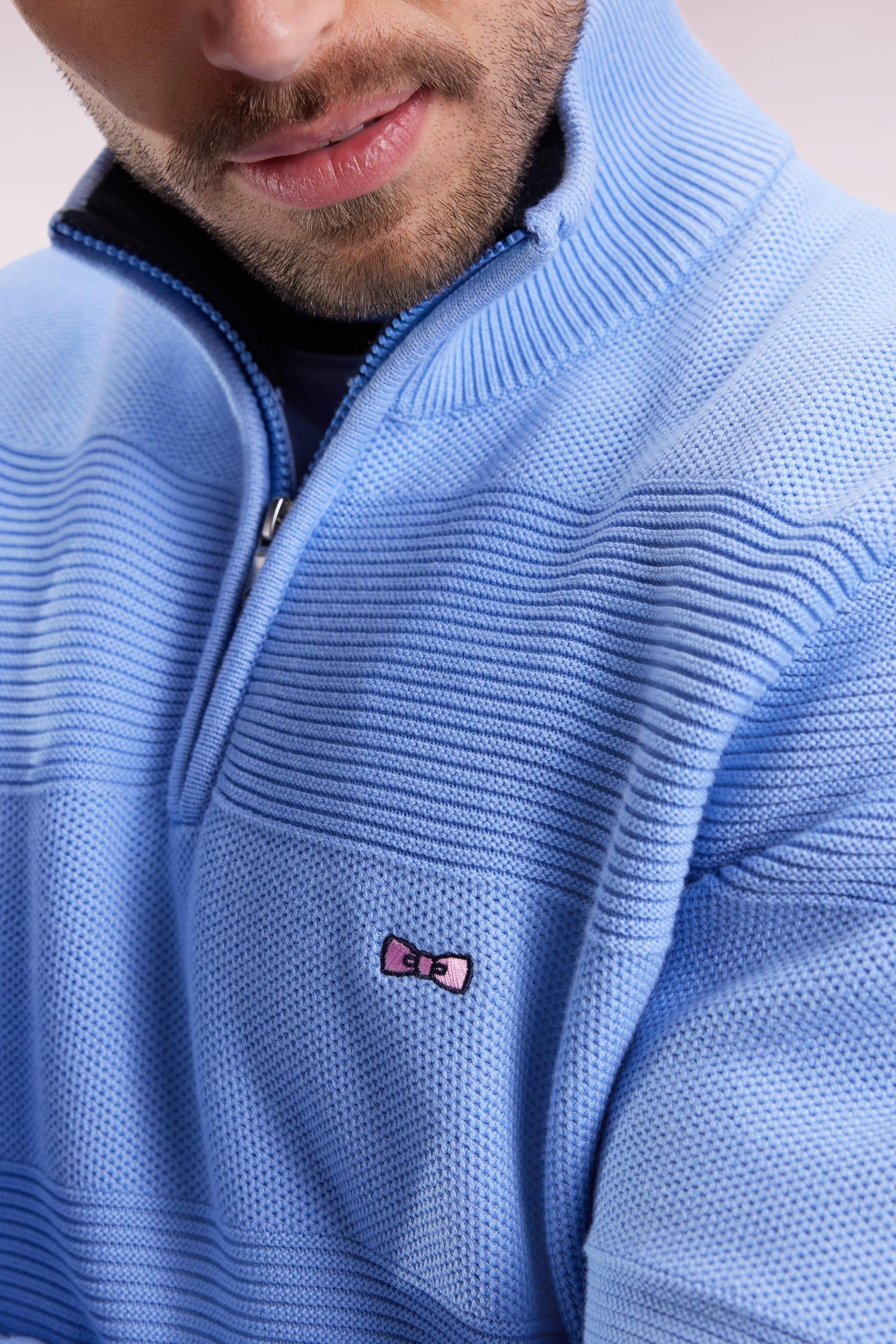 Pull col camionneur en coton EDEN PARK