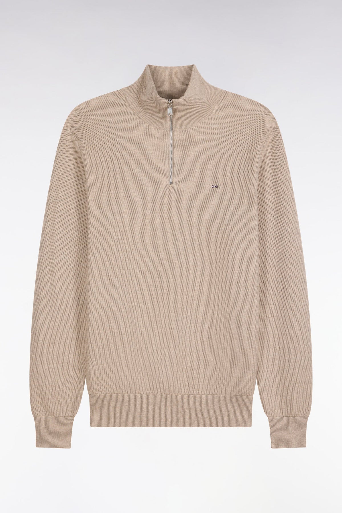 Pull col camionneur en coton beige Eden Park