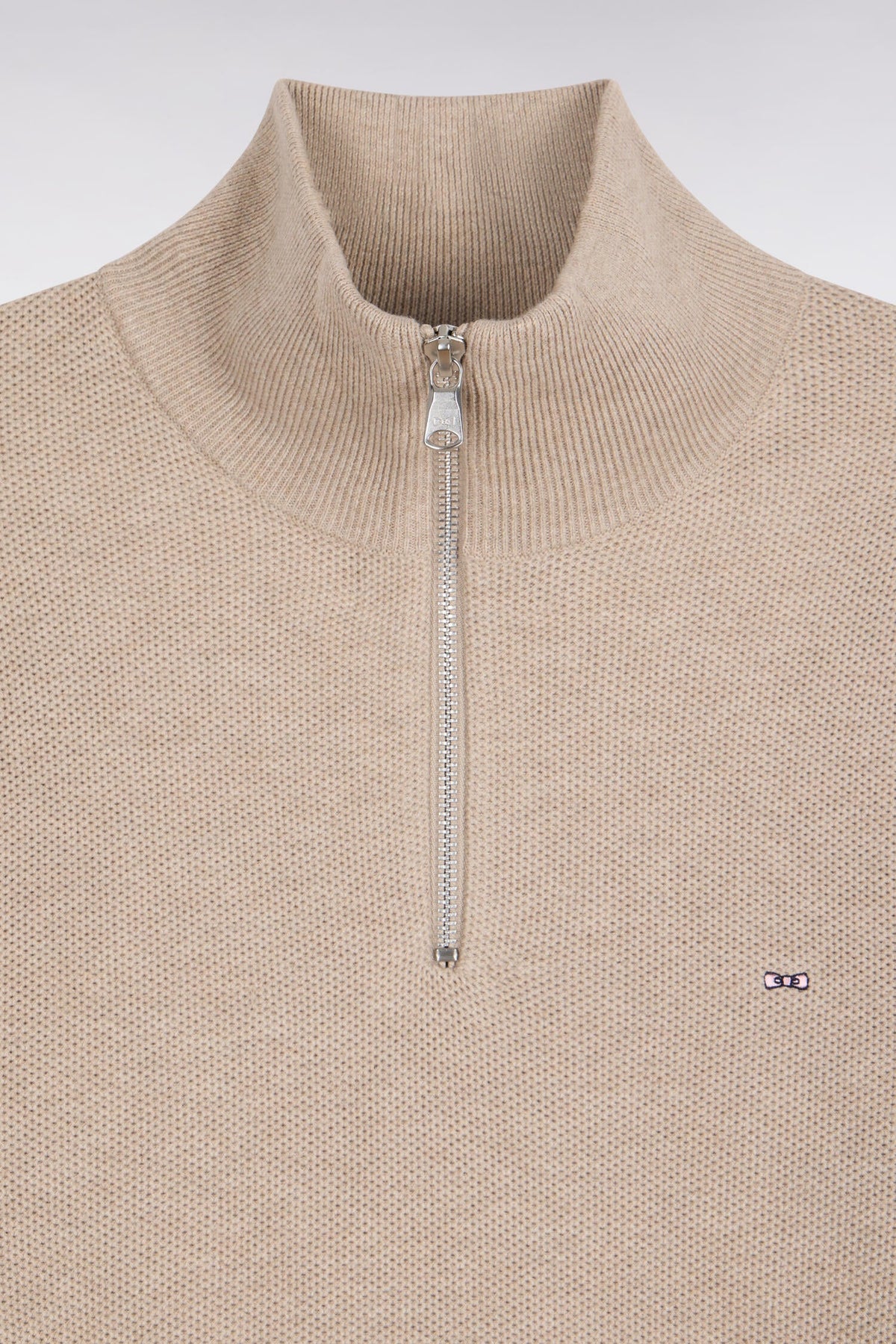Pull col camionneur en coton beige Eden Park