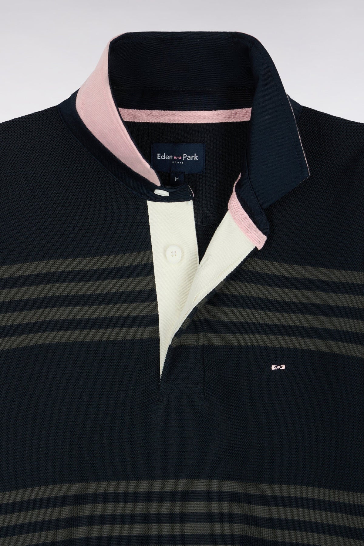 Pull col maillot en coton chevron & point Ottoman Eden Park