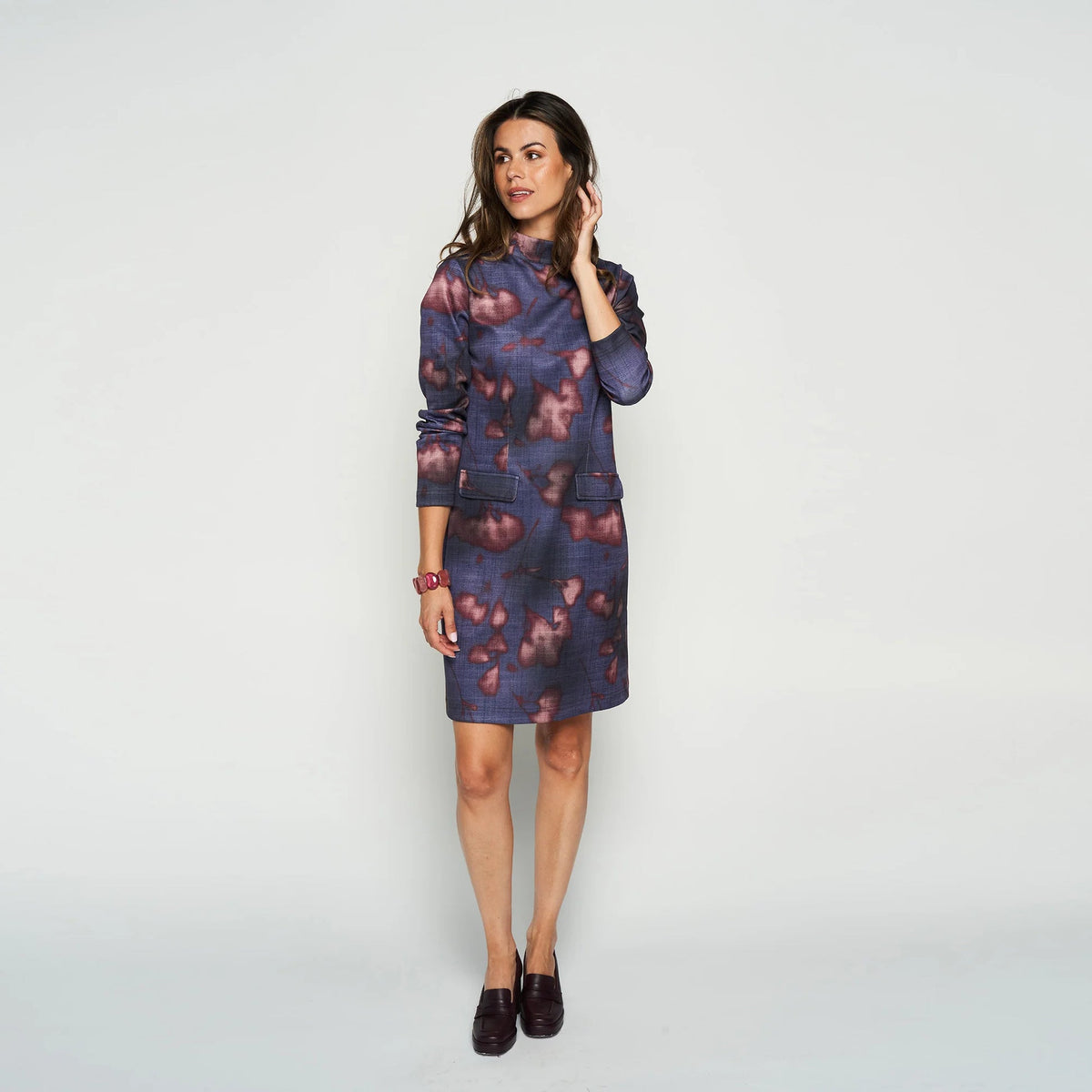 Robe infroissable en scuba Green Ice