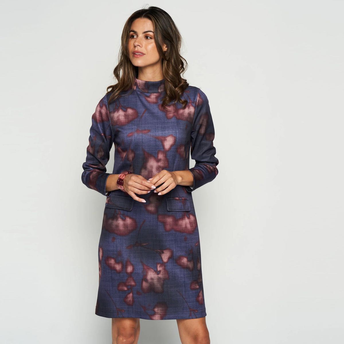 Robe infroissable en scuba Green Ice