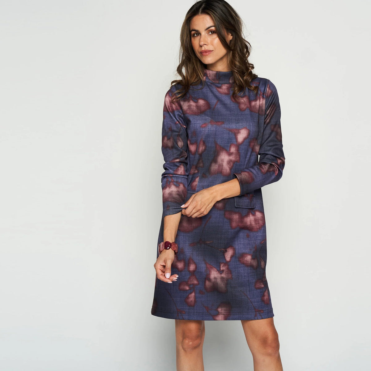 Robe infroissable en scuba Green Ice