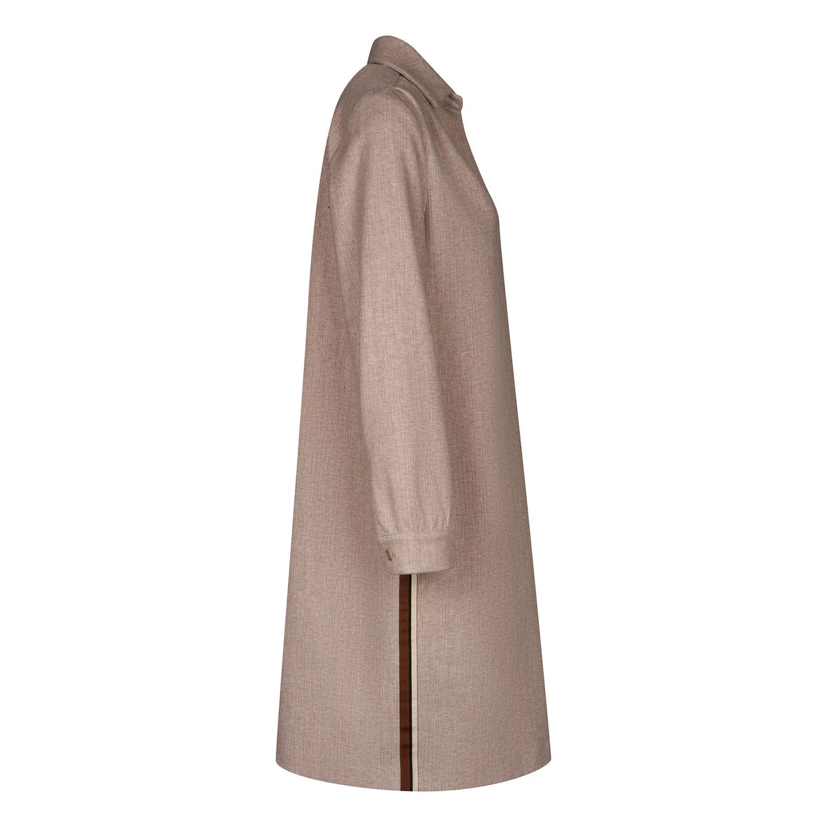 Robe en demi-velours à fines côtes Green Ice