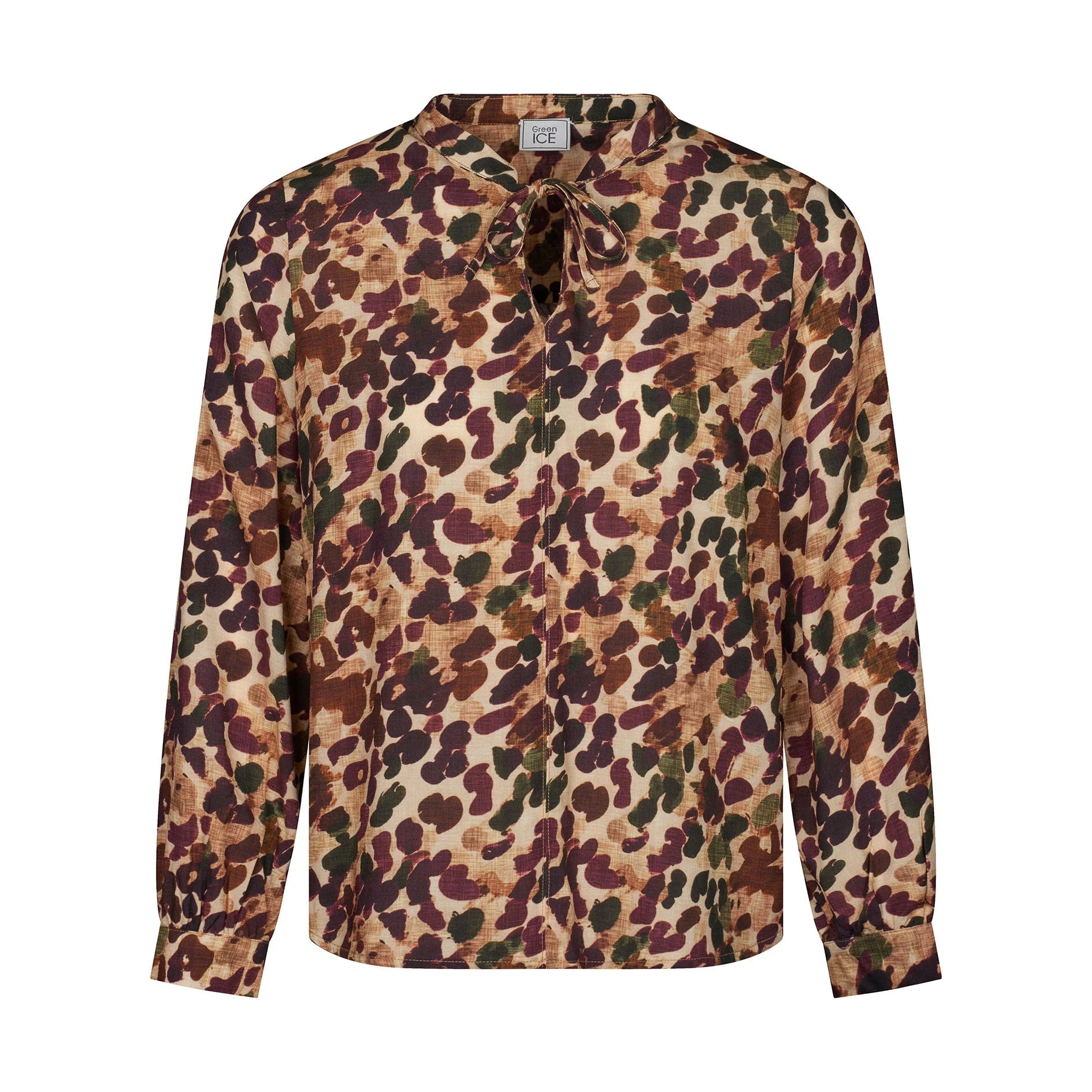 Blouse imprimée bordeaux Green Ice