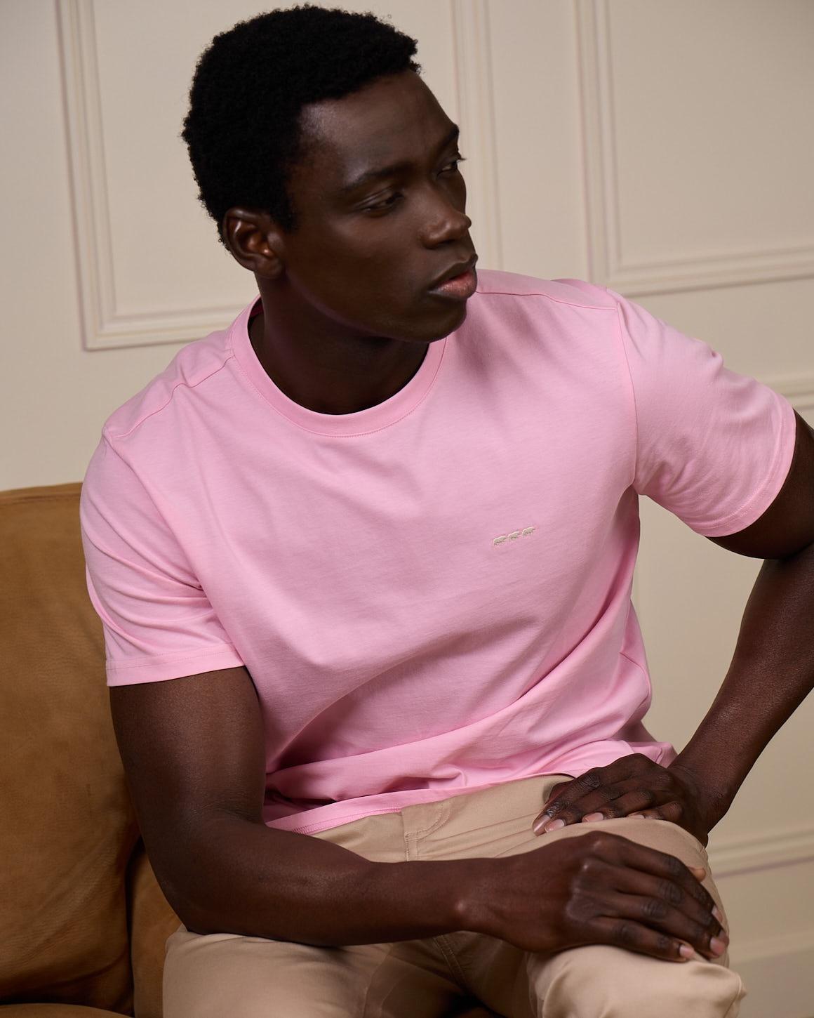 T-shirt rose bonbon MISE AU GREEN