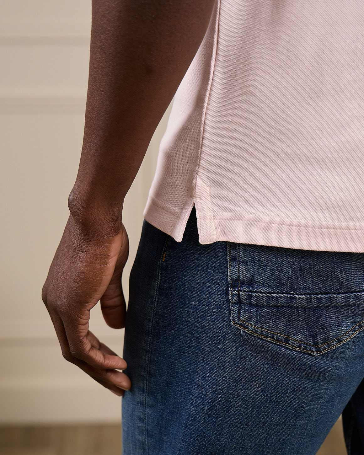 Polo rose clair MISE AU GREEN