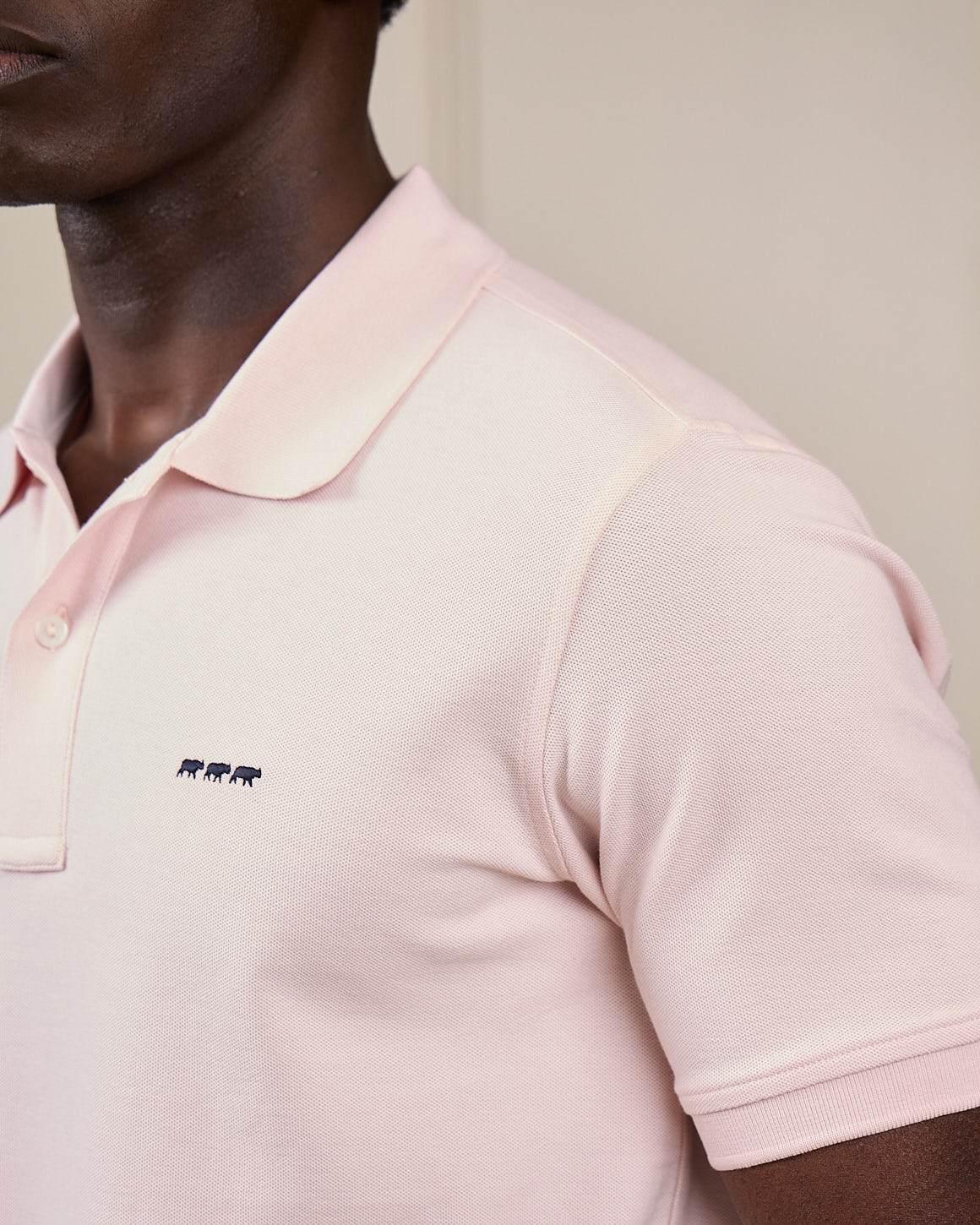 Polo rose clair MISE AU GREEN