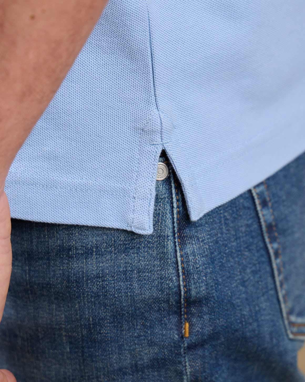 Polo bleu ciel MISE AU GREEN