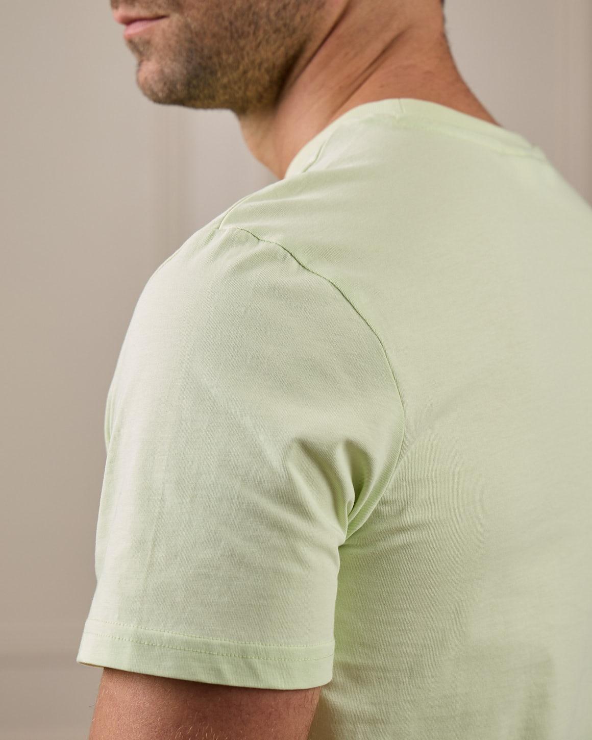 T-shirt vert pâle MISE AU GREEN