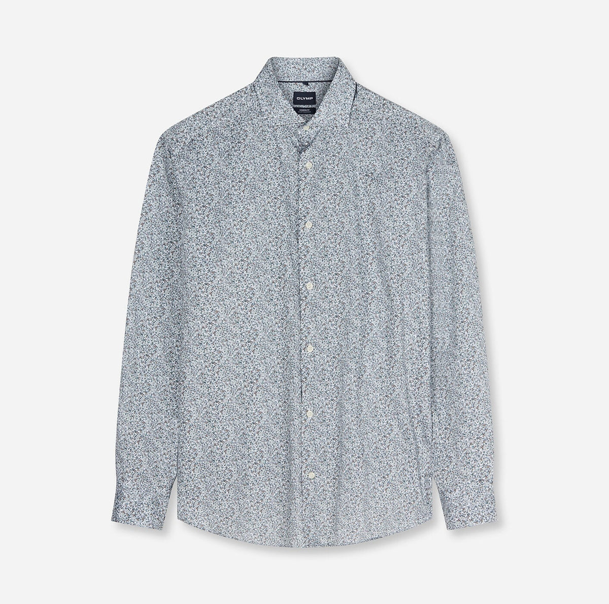Chemise imprimée floral grège Olymp