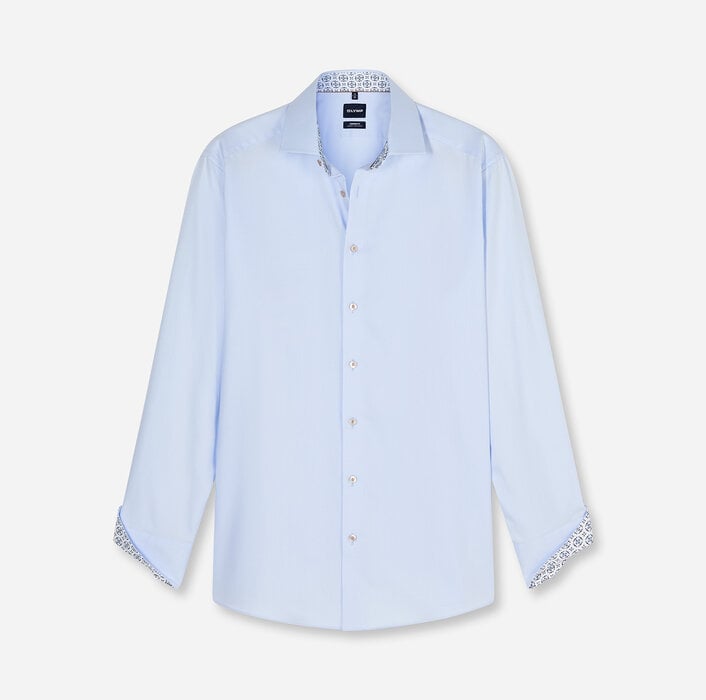 Chemise ciel col opposition Olymp