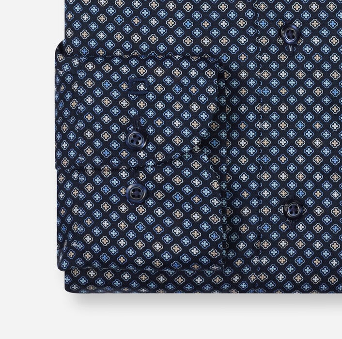 Chemise ville Modern imprimée marine Olymp